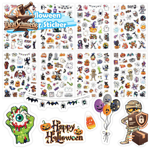 Halloween aufkleber glitzer - aufkleber,