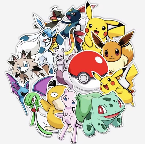 50x pokemon sticker set - 50x,