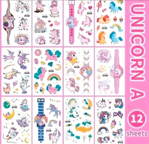 120 stück glitzer - glitzer, einhorn
