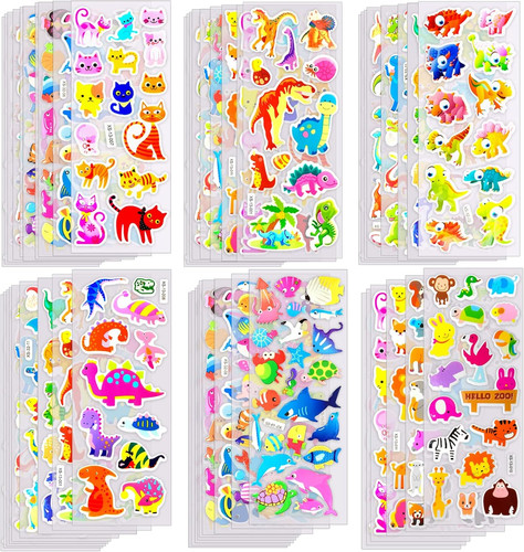 Kinder sticker set 1000 - 3d, 1000+