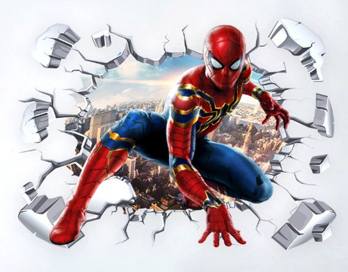 Spiderman wandtattoo - spiderman,
