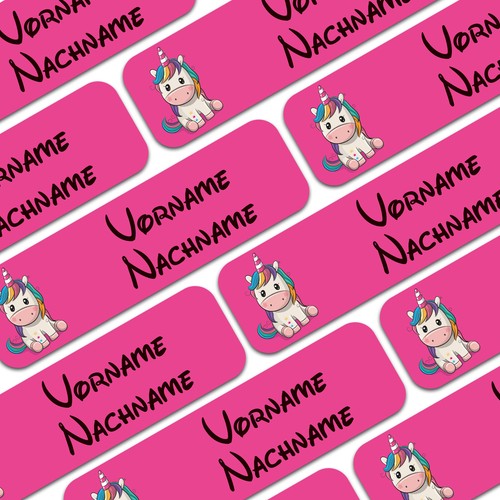 80x namensaufkleber wunschname - namensaufkleber,