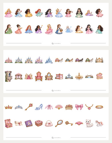 Prinzessin schloß sticker - 60,