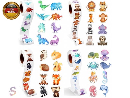 2000 stück sticker tiere - 2000,