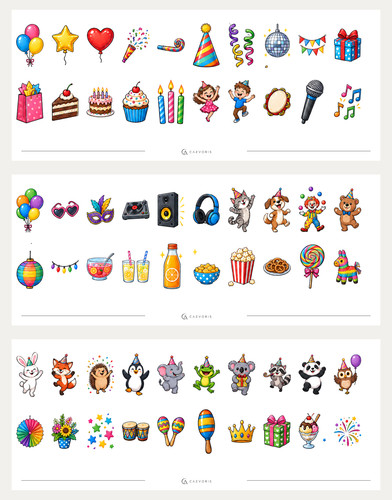 Party aufkleber sticker - 60,
