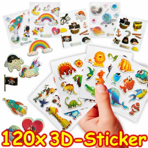 120 kinder sticker - sticker, 3d-effekt