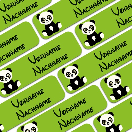 80x namensaufkleber mit - 80x,
