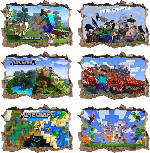 Minecraft sticker 140cm 3d - minecraft,