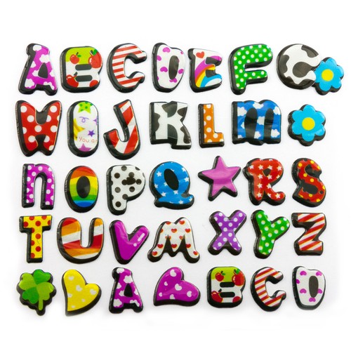 Buchstaben sticker alphabet - 3d,
