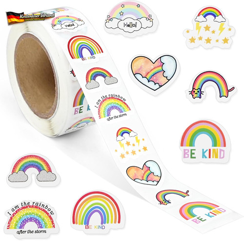 Regenbogen sticker set 500 - regenbogen,