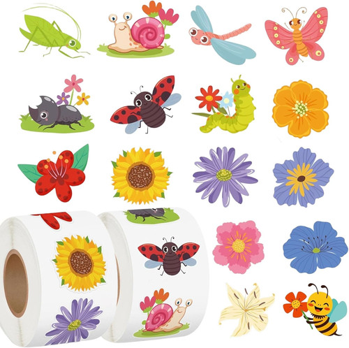 Sticker blumen 1000 - 1000, stück/2