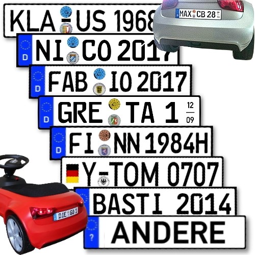 Kfz kennzeichen - kfz,