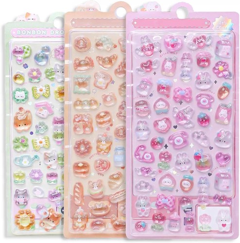 Sticker set mit süße - 3d,